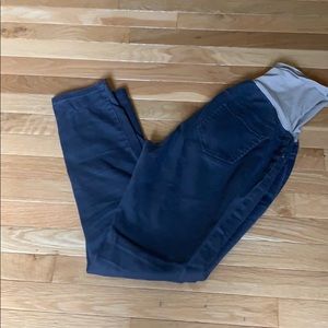 Gray maternity skinny jeans